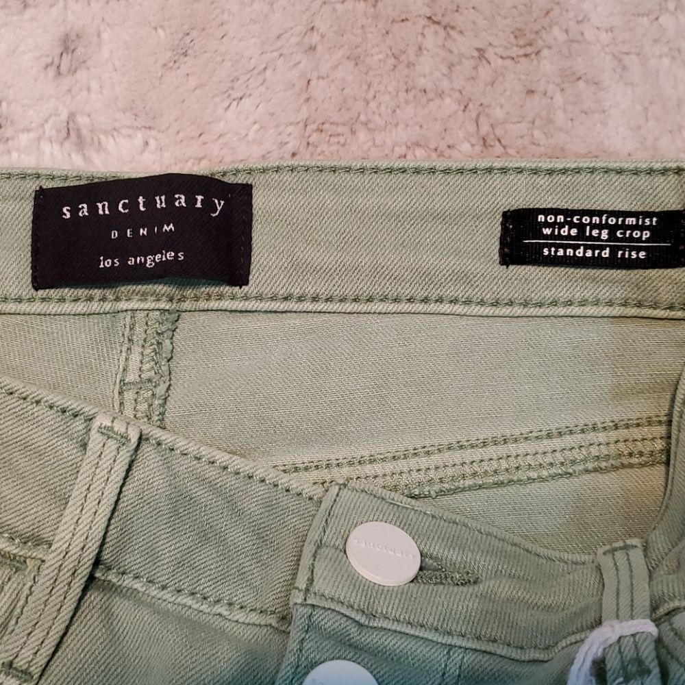 Sanctuary Non Conformist Wide Leg Crop Jeans - Picture 4 of 7